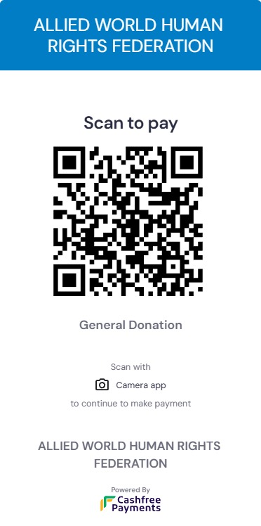 QR CODE FOR CREDIT CARD, DEBIT CARD, UPI YOU CAN CLICK ON THE LINK BELOW OR SCAN QR CODE: (CashFree Payment Gateway with 80G Receipt) Link: https://payments.cashfree.com/forms/AWHRF-GD